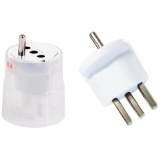 Fixadapter MH 3L 16A 230VAC Schuko/T23 CEE7/7-CH T23 weiss