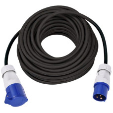 Verlängerung MH CEE 16A/CEE 16A blau 230V H07RN-F3G1.5mm² GDV 15m IP44 schwarz