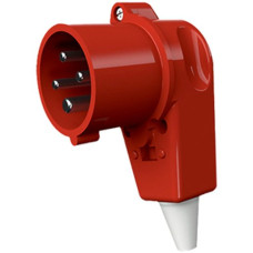 Winkelstecker CEE Mennekes 16A 3LPE rot