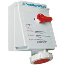 AP-Wandsteckdose CEEtyp 5L 63A IP67 6h AP-Wandsteckdose CEEtyp 5L 63A IP67 6h
