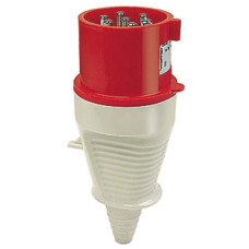 Stecker CEEtyp 7L 16A 6h Kontakte vernickelt