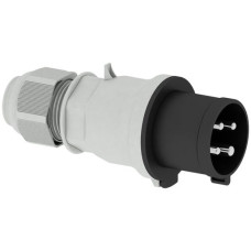 Stecker CEE Bals 4P 32A 500V 7h schwarz IP44 vernickelt Quick C.