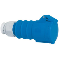 Kupplung CEE Bals 3P 16A 230V 6h blau IP44 vernickelt QC.TE-Plus