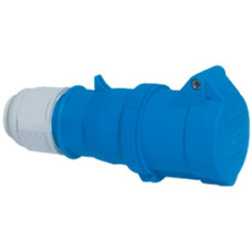 Kupplung CEE Bals 3P 32A 230V 6h blau IP44 vernickelt Quick C.