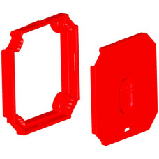 Aufsatzrahmen MT zu CRALLO LEU 7mm mit Schutzdeckel Gr.1 rot