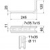 Wand-Stielausleger Bettermann TPSA 245mm verzinkt