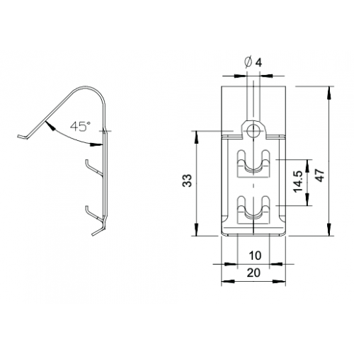 Halteklammer DKU Universal Inox A2 OBO
