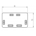 Abschlussplatte OBO Bettermann zu Installationskanal WDK reinweiss 60×60mm
