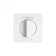 Schwenktaster EDIZIO.liv SNAPFIX® 1->0<-2/1P mit Drehgriff weiss G A
