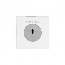 Schwenktaster EDIZIO.liv SNAPFIX® 1->0<-2/1P mit Schloss & 2 Schlüsseln weiss G A SS