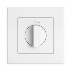 UP-Schwenktaster EDIZIO.liv SNAPFIX® 0<-1/2P mit Drehgriff weiss GMI A