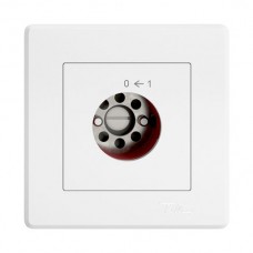 UP-Schwenktaster EDIZIO.liv SNAPFIX® 0<-1/2P für Schloss ohne Zylinder weiss GMI A SS OZ