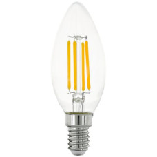 LED-Lampe Eglo E14 2.2W 470lm 3000K 35x98mm C35 klar 360°