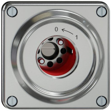 Schwenktaster ELEMENT SNAPFIX 1P 1S 16A 400V 0<-1 87x87x62mm aluminium
