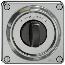 Schwenktaster ELEMENT SNAPFIX 1P 2S 16A 400V 1<-0->2 87x91mm aluminium