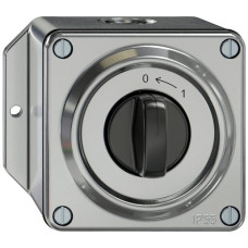 AP-Schwenktaster ELEMENT SNAPFIX 1P 1S 16A 400V 0<-1 111x96x79mm aluminium