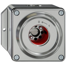 AP-Schwenktaster ELEMENT SNAPFIX 1P 1S 16A 400V 0<-1 111x93x67mm aluminium