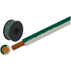 T-Litze Eca 1² weiss-grün H05V-K 300/500 V Spule à 100 m