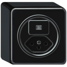 AP-Kombination origin 1xTaste bel.1CO+T13 1P 0<1 10A 230V 88x88x54mm schwarz AP-Kombination origin 1xTaste bel.1CO+T13 1P 0<1 10A 230V 88x88x54mm schwarz