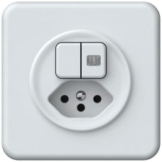 UP-Kombination origin 2xTasten beleuchtet 2CO+T13 1P 0<1 10A 230V 92x92mm weiss