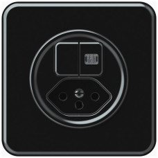 UP-Kombination origin 2xTasten bel.2CO+T13 1P 0<1 10A 230V 92x92mm schwarz