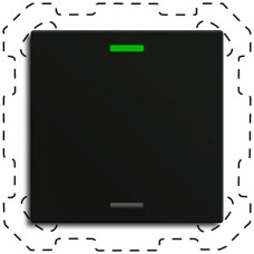 EB-Taster KNX RGBW MDT BE-TAL60T116.01 1T/2B Temp.schwarz matt "neutral"