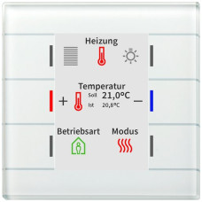 UP-Bediengerät KNX MDT BE-GT2TW.02 6T/6B Display Temp.Glas weiss