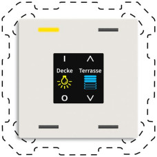 EB-Bediengerät KNX MDT BE-TAS6004.01 4T/4B Display weiss matt
