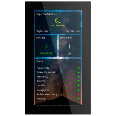 UP-Touchpanel KNX MDT BE-GTSP6TS.01S 6" Lautsprecher Glas schwarz