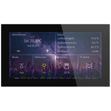 UP-Touchpanel KNX MDT BE-GTS06TS.01S 6" Glas schwarz