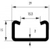 Profilschiene Woertz Anticor 6m lang 29x15x2mm