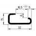 Kupfer-Schiene EN 50035-G32 2m lang