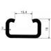 Profilschiene Woertz Stahl 6m lang 32x18x3mm
