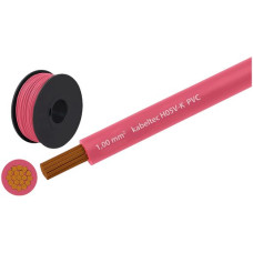 T-Litze 1mm² rosa Spule zu 100m