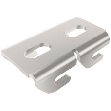 Hakenschiene Lanz L.50mm 2x2 28x15x2mm h-gr für Gitterbahnen