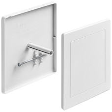 Steckdeckel HSB Weibel 130×130mm Design EDIZIO.liv Kunststoff weiss