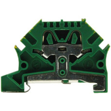 Durchgangs-Reihenklemme Woertz 0.5…4mm² 32A 800V Steckklemmansch.2×1 TH35 gn/gb