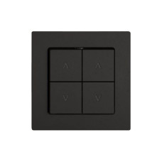 Storentaster EDIZIO.liv SNAPFIX 10A 250V 4 Tasten 2 Kanäle schwarz