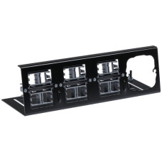 Grundset R&M für HWS forte für 12×Kat.6a ungeschirmt schwarz