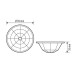 Abdeckung ESYLUX BASIC 24 LENS MASK IP54