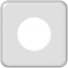 Abdeckplatte 1x1 86x86 weiss Ø58mm
