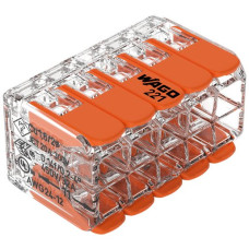 Verbindungsklemme WAGO 10L 0.14 - 4mm² mit Hebel or Transparent - 15 Stück