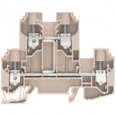 Mehrstock-Reihenklemme Weidmüller WDK V Schraubanschluss 10mm², 2 Etagen beige