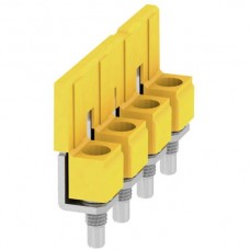 Querverbinder Weidmüller WQV 10/4 geschraubt 4L Raster 9.9mm isoliert 63A gelb - 1 Stück