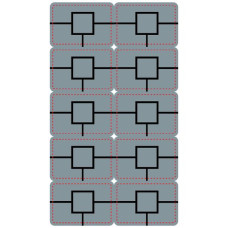 Warnaufkleber Abzweigstelle 30×20mm selbstklebend silber 10 Stück