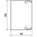 Installationskanal Bettermann LKM 40x60x2000mm Metall FS - 2 Meter