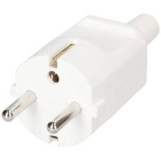 Stecker Schuko MAX HAURI L+N+PE 16A 250V 0.75…1.5mm² weiss