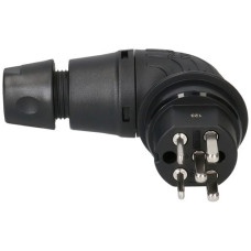 Stecker TH55 Typ 25 MH 90° IP55 16A 440V für Kabel Ø 6.5-14mm schwarz