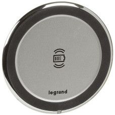UP-Wireless Ladestation Legrand 15W IP44/IK08 grau Ø87x24mm