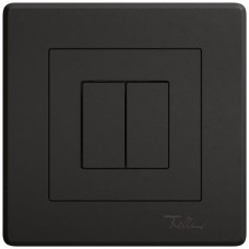UP-Bedienaufsatz zu Druckschalter EDIZIO.liv Wiser SNAPFIX 2-Kanal WLAN 2T schwarz W A GMI A